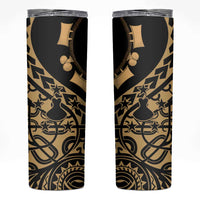 Austral Islands Skinny Tumbler Tuhaa Pae Penu Stars Necklace Gold LT14 Gold - Polynesian Pride