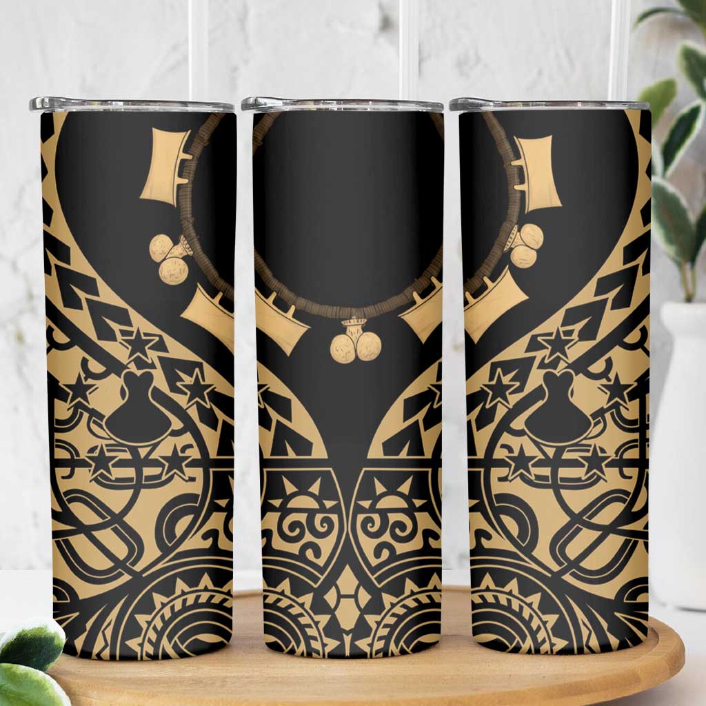 Austral Islands Skinny Tumbler Tuhaa Pae Penu Stars Necklace Gold LT14 - Polynesian Pride