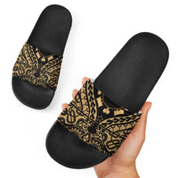 Austral Islands Slide Sandals Tuhaa Pae Penu Stars Necklace Gold - Polynesian Pride