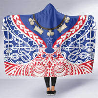 Austral Islands Hooded Blanket Tuhaa Pae Penu Stars Necklace Red LT14 One Size Red - Polynesian Pride