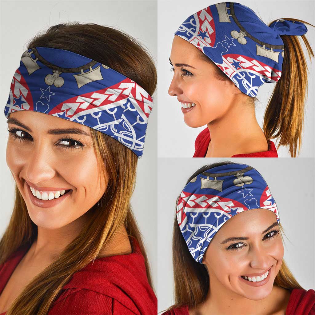 Austral Islands Neck Gaiter Tuhaa Pae Penu Stars Necklace Red - Polynesian Pride