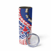 Austral Islands Skinny Tumbler Tuhaa Pae Penu Stars Necklace Red LT14 - Polynesian Pride