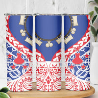 Austral Islands Skinny Tumbler Tuhaa Pae Penu Stars Necklace Red LT14 - Polynesian Pride