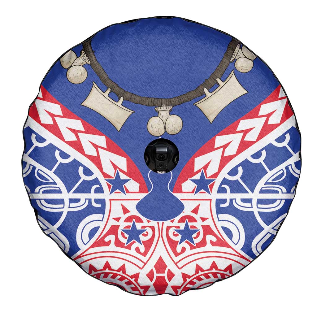Austral Islands Spare Tire Cover Tuhaa Pae Penu Stars Necklace Red - Polynesian Pride