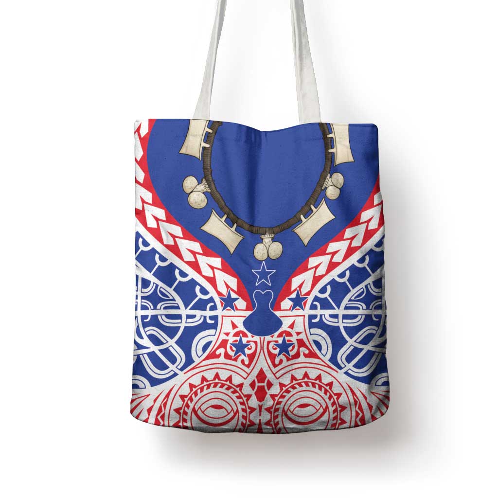 Austral Islands Tote Bag Tuhaa Pae Penu Stars Necklace Red - Polynesian Pride
