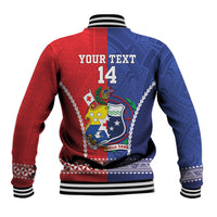 Toa Samoa Mate Ma'a Tonga Rugby Together Custom Baseball Jacket LT14 - Polynesian Pride