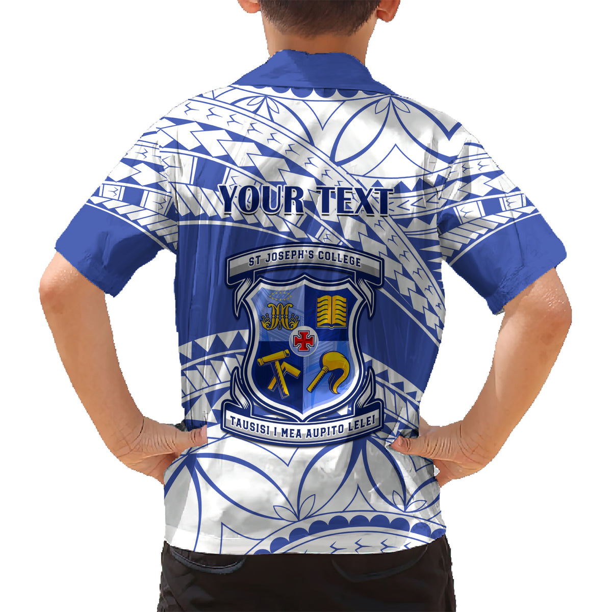 Personalised Samoa St Josephs College Kid Hawaiian Shirt Marist Brothers Samoan Pattern LT14 - Polynesian Pride