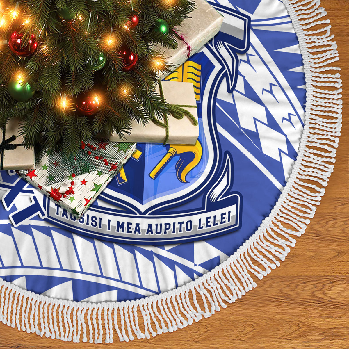 Personalised Samoa St Joseph's College Tree Skirt Marist Brothers Samoan Pattern LT14 - Polynesian Pride