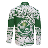 Personalised Samoa Faleata College Family Matching Summer Maxi Dress and Hawaiian Shirt Samoan Pattern LT14 - Polynesian Pride