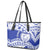 Personalised Samoa Safata College Leather Tote Bag Samoan Pattern LT14 - Polynesian Pride