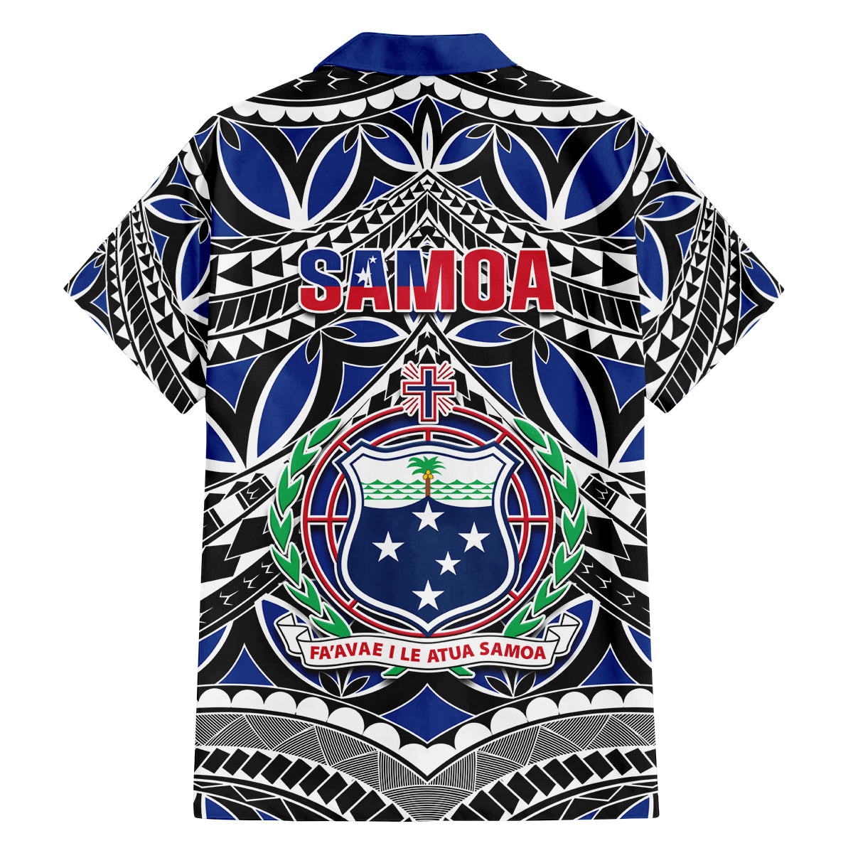 Samoa 685 Family Matching Long Sleeve Bodycon Dress and Hawaiian Shirt Samoan Coat Of Arms Simple Style LT14 - Polynesian Pride
