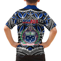 Samoa 685 Family Matching Tank Maxi Dress and Hawaiian Shirt Samoan Coat Of Arms Simple Style LT14 - Polynesian Pride