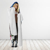 United States And Samoa Hooded Blanket USA Flag Eagle Mix Samoan Coat Of Arms LT14 - Polynesian Pride