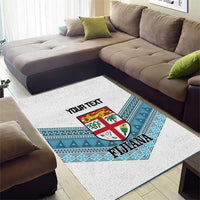 Custom Fiji Tapa Rugby 2025 Area Rug Go Champions Fijiana LT14 - Polynesian Pride