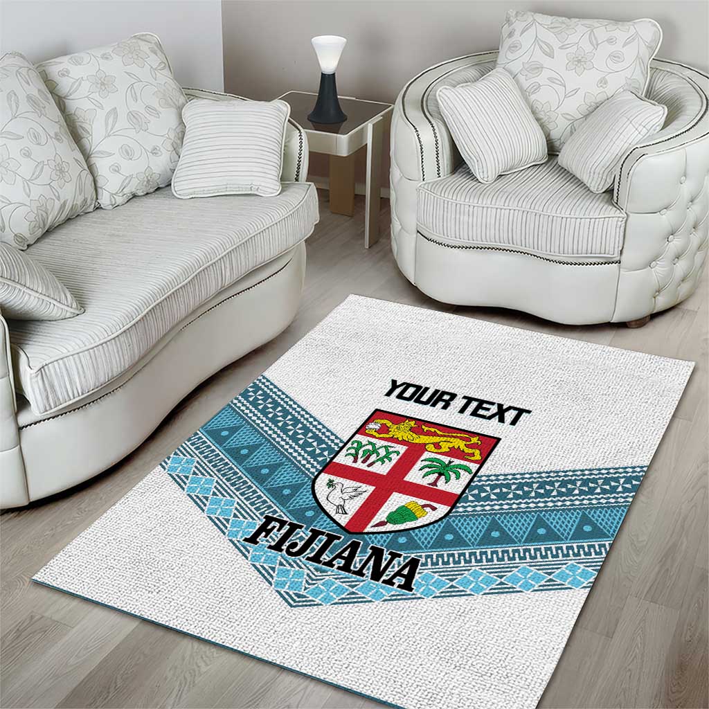 Custom Fiji Tapa Rugby 2025 Area Rug Go Champions Fijiana LT14 - Polynesian Pride