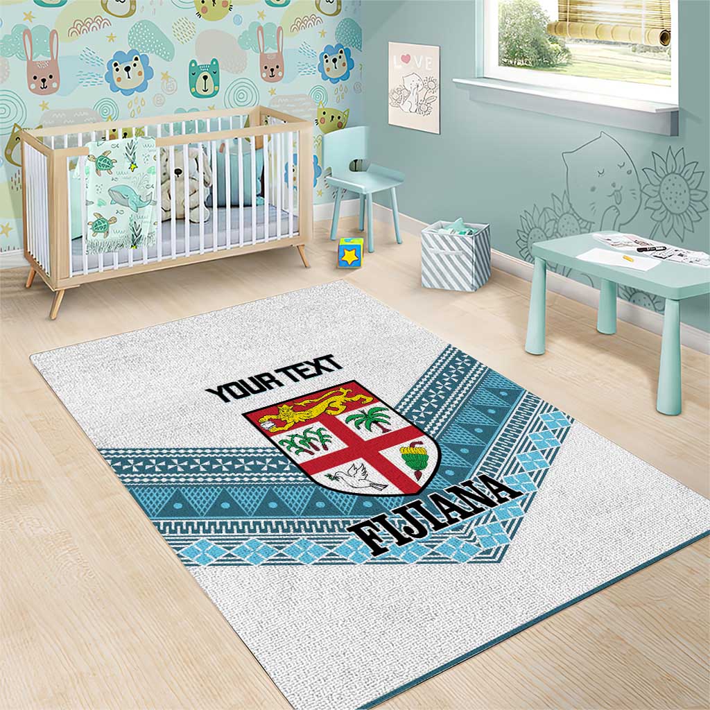 Custom Fiji Tapa Rugby 2025 Area Rug Go Champions Fijiana LT14 - Polynesian Pride