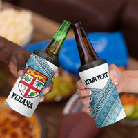 Custom Fiji Tapa Rugby 2025 4 in 1 Can Cooler Tumbler Go Champions Fijiana LT14 - Polynesian Pride