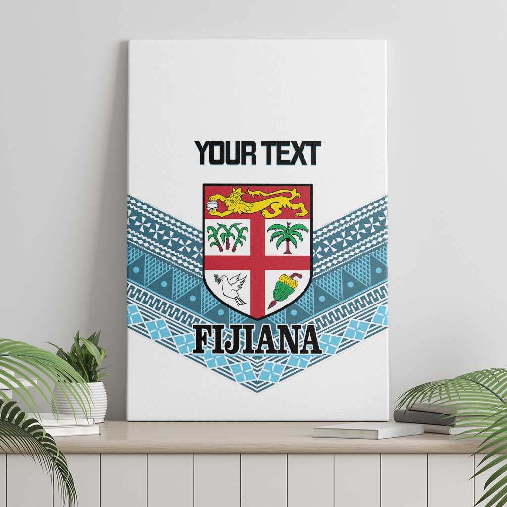 Custom Fiji Tapa Rugby 2025 Canvas Wall Art Go Champions Fijiana LT14 - Polynesian Pride