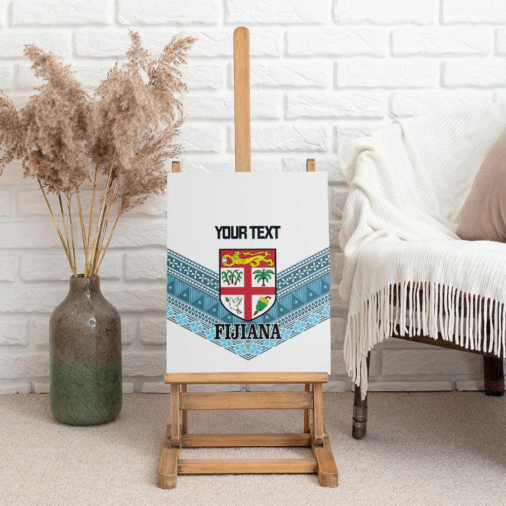 Custom Fiji Tapa Rugby 2025 Canvas Wall Art Go Champions Fijiana LT14 - Polynesian Pride