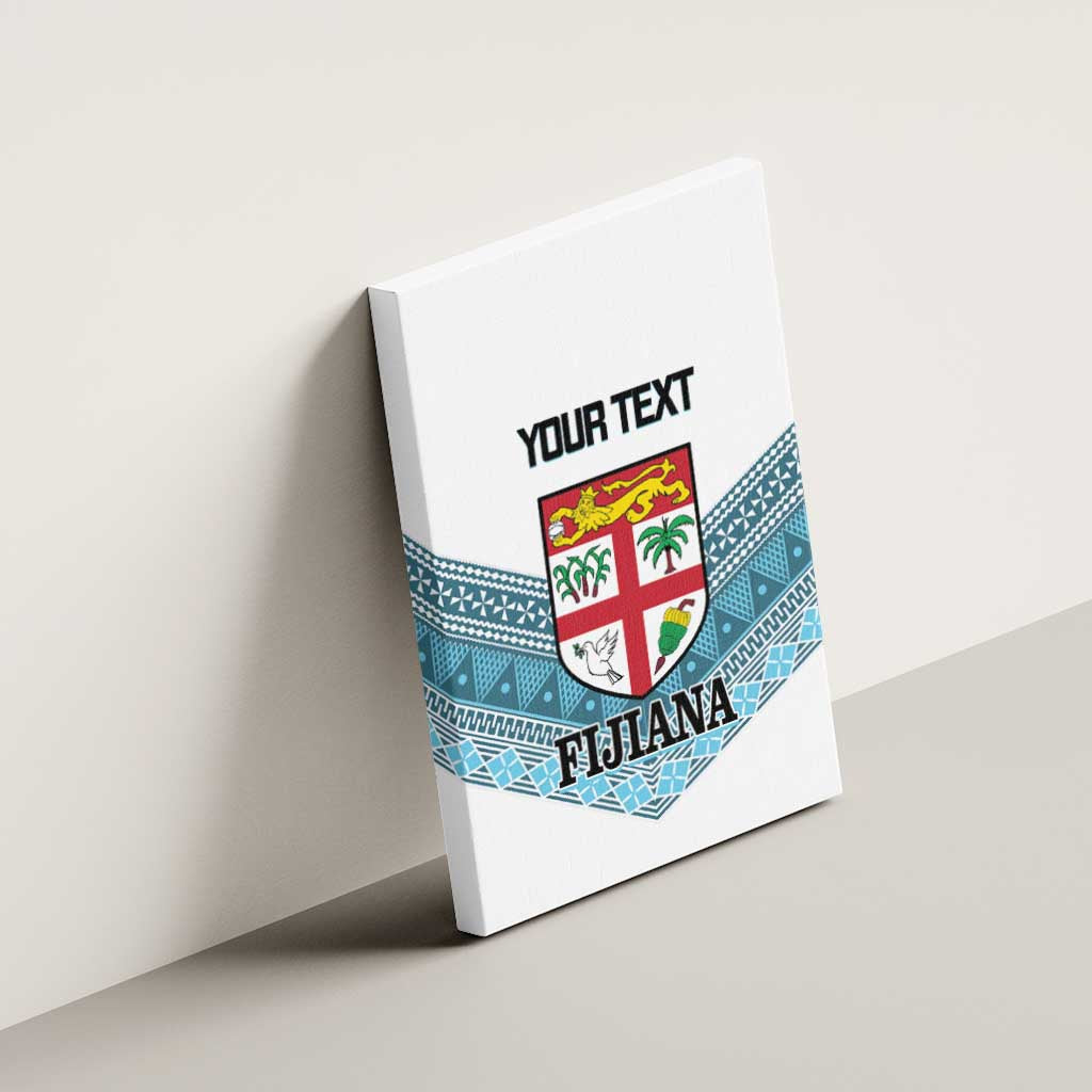 Custom Fiji Tapa Rugby 2025 Canvas Wall Art Go Champions Fijiana LT14 - Polynesian Pride