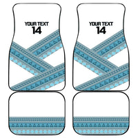 Custom Fiji Tapa Rugby 2025 Car Mats Go Champions Fijiana LT14 - Polynesian Pride