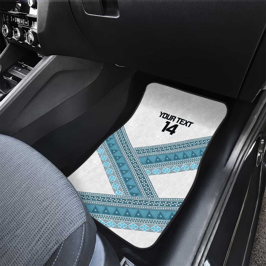 Custom Fiji Tapa Rugby 2025 Car Mats Go Champions Fijiana LT14 - Polynesian Pride