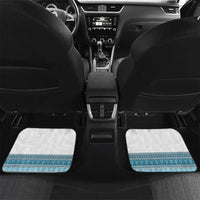 Custom Fiji Tapa Rugby 2025 Car Mats Go Champions Fijiana LT14 Set 2pcs - Back White - Polynesian Pride