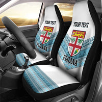 Custom Fiji Tapa Rugby 2025 Car Seat Cover Go Champions Fijiana LT14 - Polynesian Pride