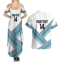 Custom Fiji Tapa Rugby 2025 Couples Matching Summer Maxi Dress and Hawaiian Shirt Go Champions Fijiana LT14 - Polynesian Pride