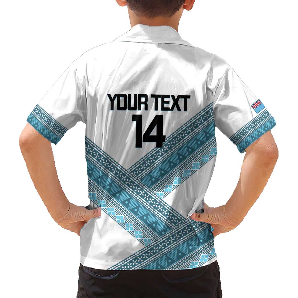 Custom Fiji Tapa Rugby 2025 Family Matching Off Shoulder Maxi Dress and Hawaiian Shirt Go Champions Fijiana LT14 - Polynesian Pride