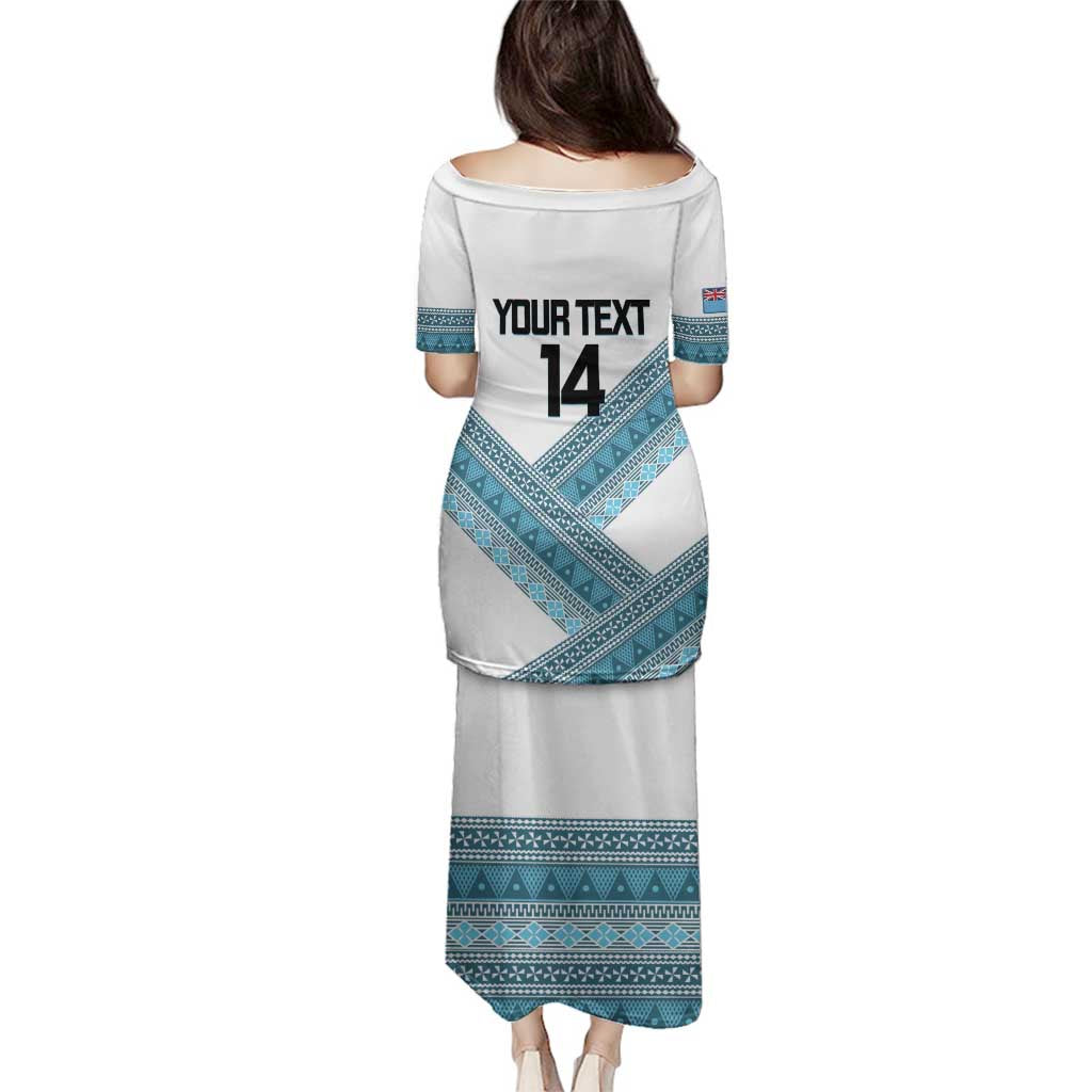 Custom Fiji Tapa Rugby 2025 Family Matching Puletasi and Hawaiian Shirt Go Champions Fijiana LT14 - Polynesian Pride