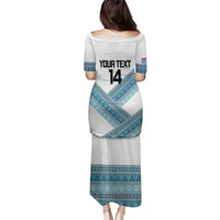 Custom Fiji Tapa Rugby 2025 Family Matching Puletasi and Hawaiian Shirt Go Champions Fijiana LT14 - Polynesian Pride