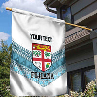 Custom Fiji Tapa Rugby 2025 Garden Flag Go Champions Fijiana LT14 - Polynesian Pride