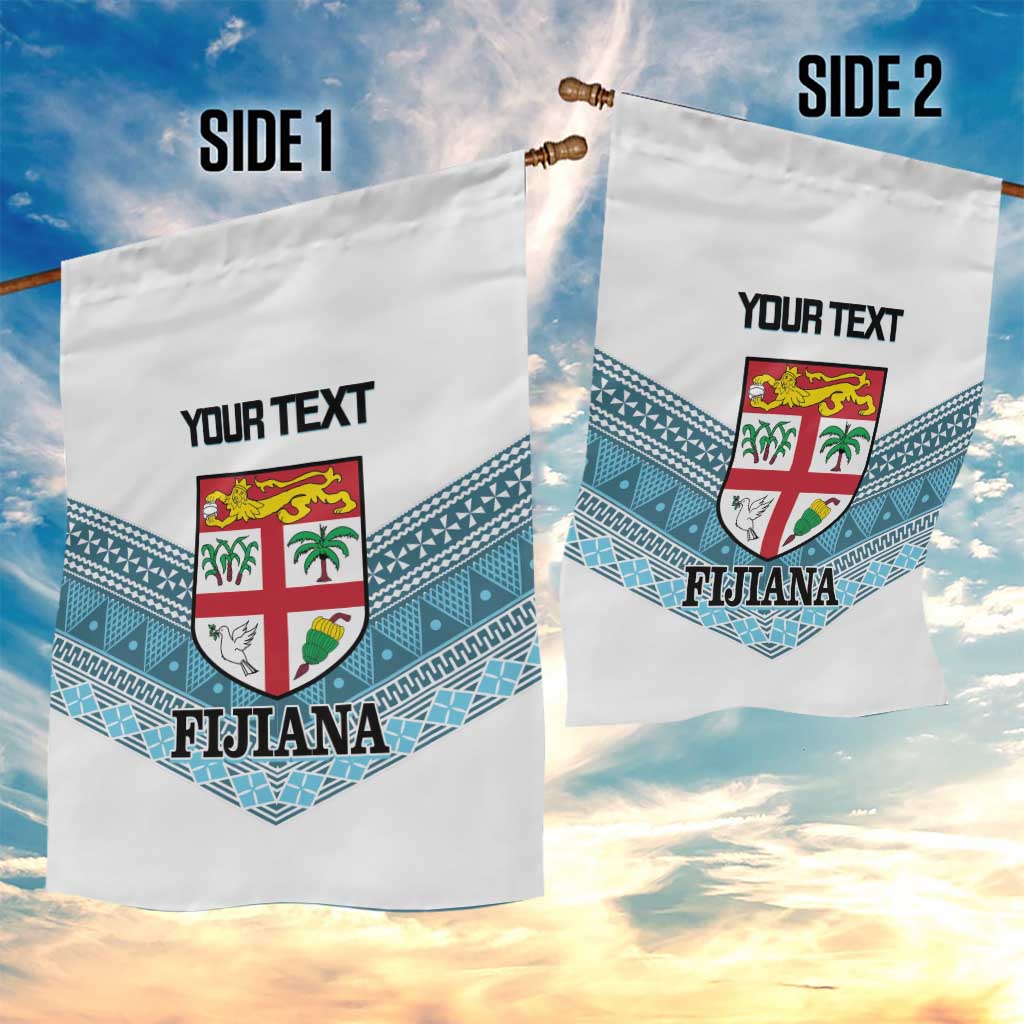 Custom Fiji Tapa Rugby 2025 Garden Flag Go Champions Fijiana LT14 - Polynesian Pride