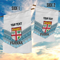 Custom Fiji Tapa Rugby 2025 Garden Flag Go Champions Fijiana LT14 - Polynesian Pride