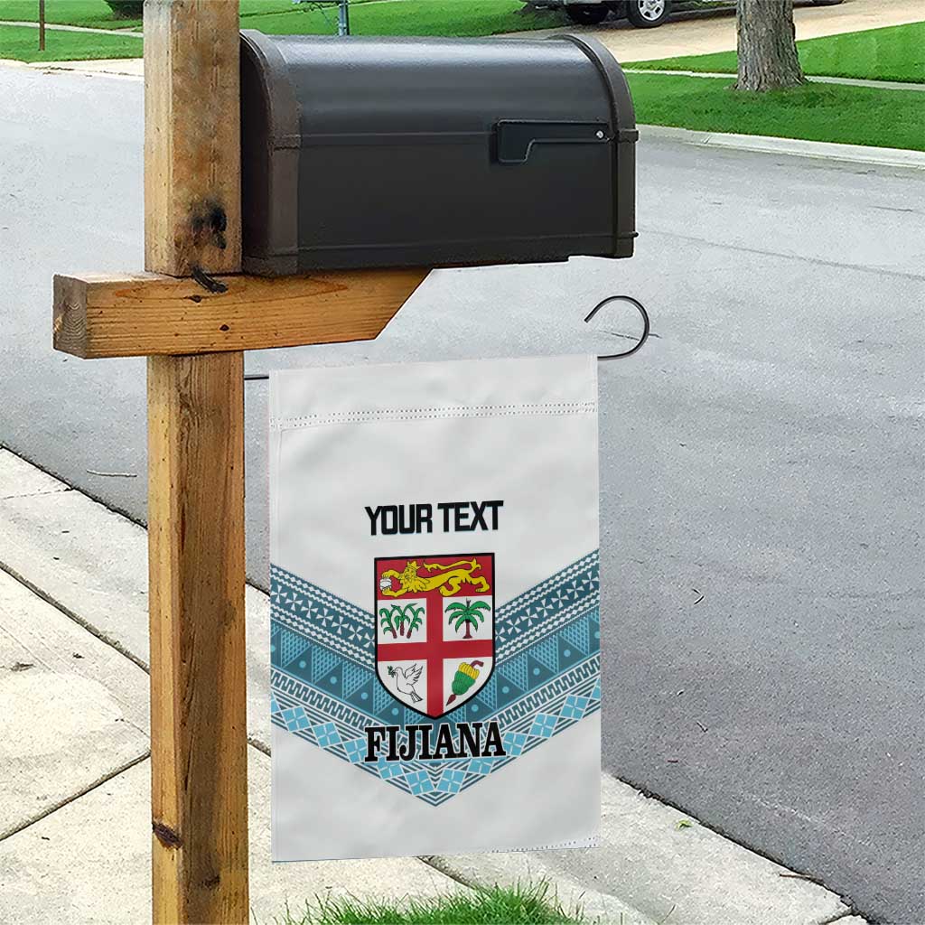 Custom Fiji Tapa Rugby 2025 Garden Flag Go Champions Fijiana LT14 - Polynesian Pride