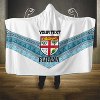 Custom Fiji Tapa Rugby 2025 Hooded Blanket Go Champions Fijiana LT14 - Polynesian Pride