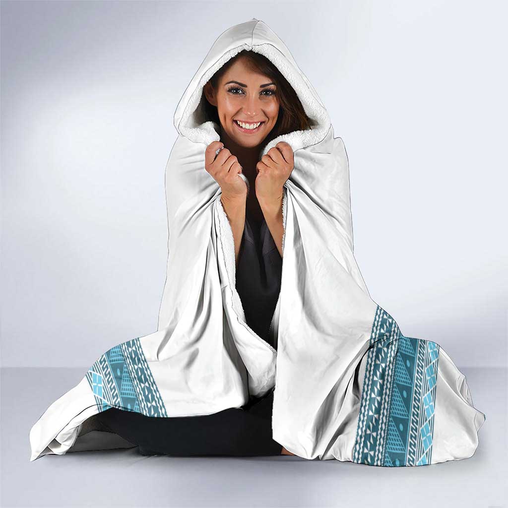 Custom Fiji Tapa Rugby 2025 Hooded Blanket Go Champions Fijiana LT14 - Polynesian Pride