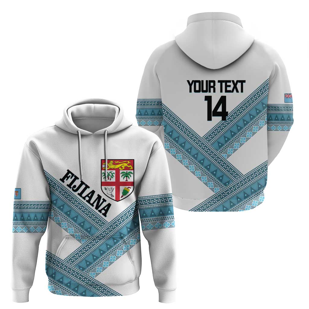 Custom Fiji Tapa Rugby 2025 Hoodie Go Champions Fijiana LT14 - Polynesian Pride