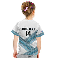 Custom Fiji Tapa Rugby 2025 Kid T Shirt Go Champions Fijiana LT14 - Polynesian Pride