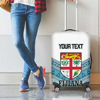 Custom Fiji Tapa Rugby 2025 Luggage Cover Go Champions Fijiana LT14 - Polynesian Pride