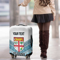 Custom Fiji Tapa Rugby 2025 Luggage Cover Go Champions Fijiana LT14 - Polynesian Pride