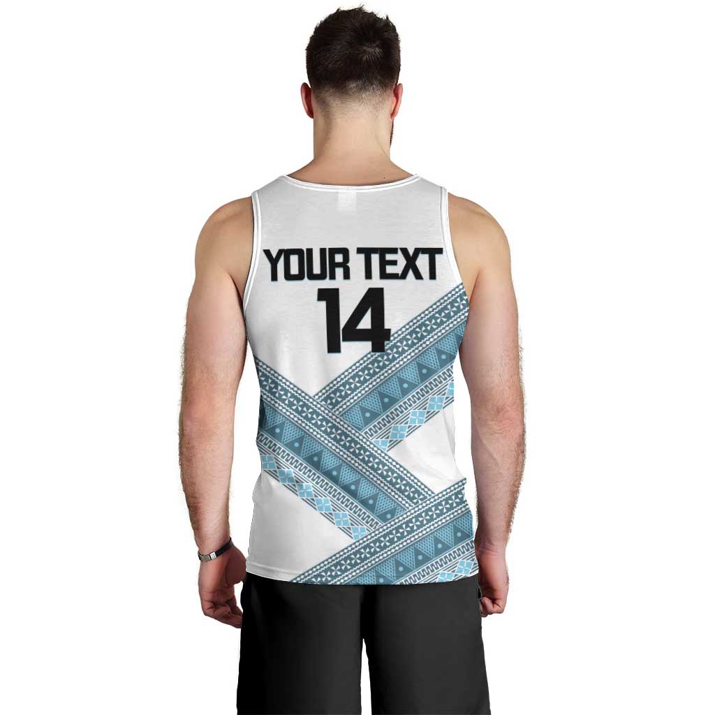 Custom Fiji Tapa Rugby 2025 Men Tank Top Go Champions Fijiana LT14 - Polynesian Pride