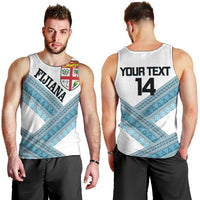 Custom Fiji Tapa Rugby 2025 Men Tank Top Go Champions Fijiana LT14 - Polynesian Pride