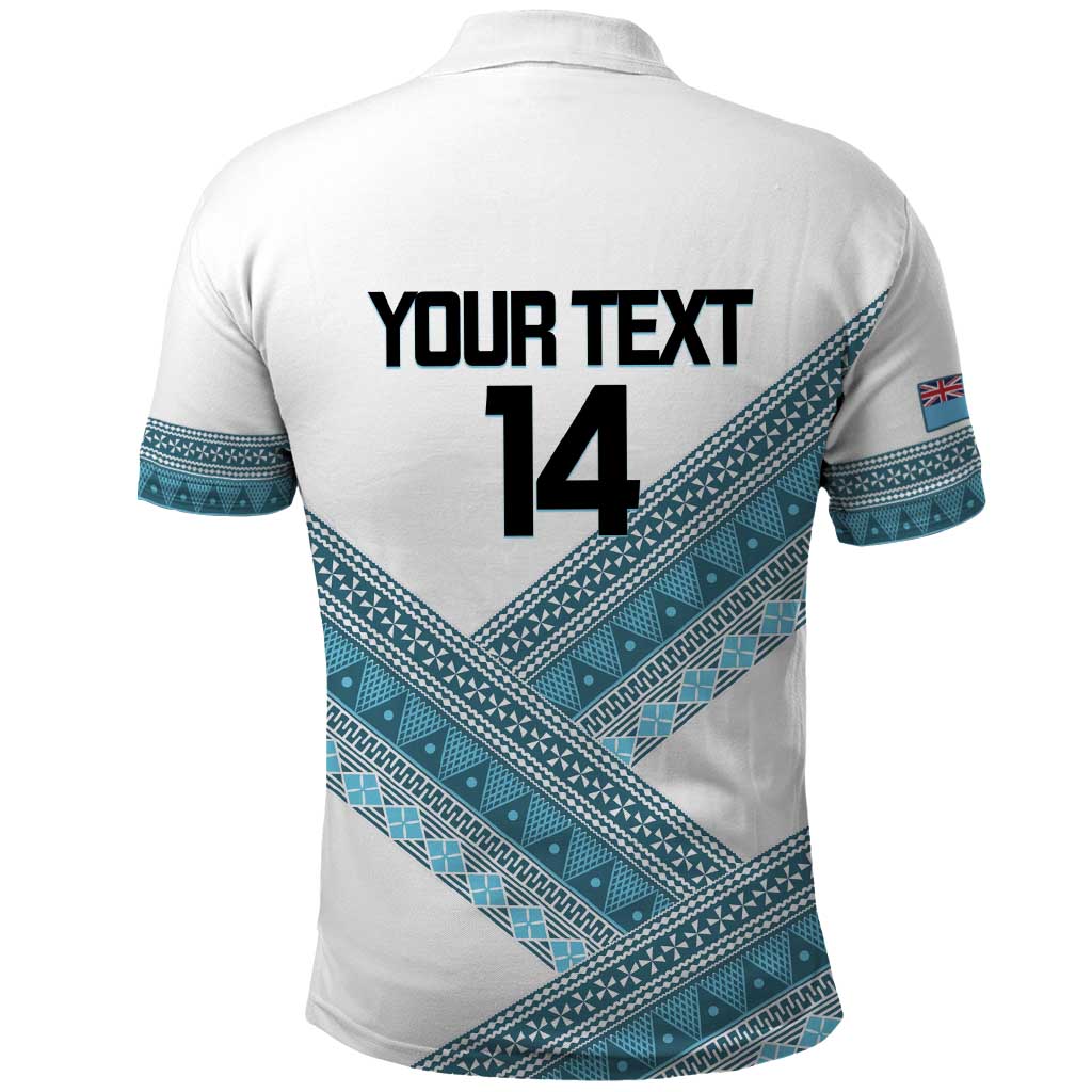 Custom Fiji Tapa Rugby 2025 Polo Shirt Go Champions Fijiana LT14 - Polynesian Pride