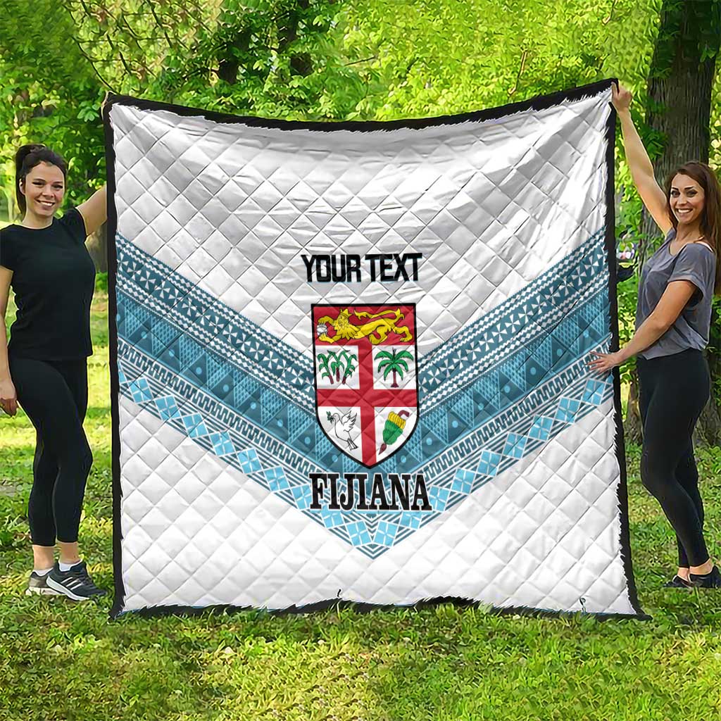 Custom Fiji Tapa Rugby 2025 Quilt Go Champions Fijiana LT14 - Polynesian Pride