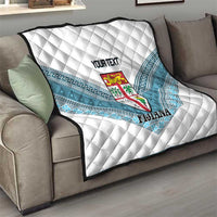 Custom Fiji Tapa Rugby 2025 Quilt Go Champions Fijiana LT14 - Polynesian Pride