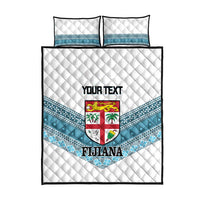 Custom Fiji Tapa Rugby 2025 Quilt Bed Set Go Champions Fijiana LT14 - Polynesian Pride
