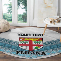 Custom Fiji Tapa Rugby 2025 Round Carpet Go Champions Fijiana LT14 - Polynesian Pride
