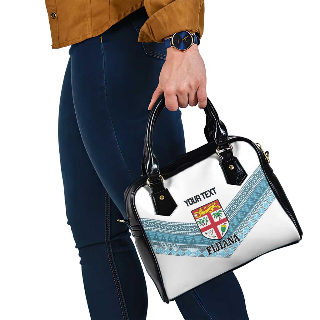 Custom Fiji Tapa Rugby 2025 Shoulder Handbag Go Champions Fijiana LT14 - Polynesian Pride